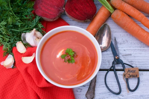 Cviklovo-mrkvová polievka od Moje jedlo