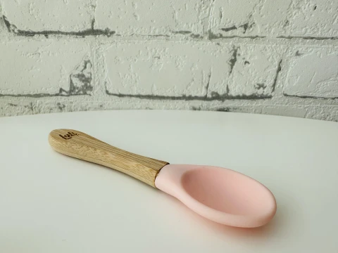 Náhradná lyžička k silikónovej miske - ružová