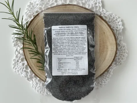 Namiešané rastlinné mlieko: Makové so sušenými brusnicami
