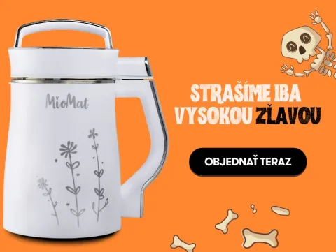 MioMat s Halloweenskou zľavou 25 Eur, receptár a Fitshaker v cene