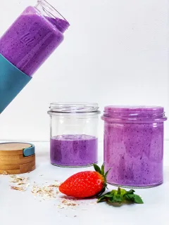 Čučoriedkovo-ovsené smoothie