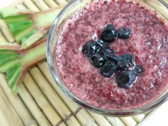 Čučoriedkovo-rebarborové smoothie