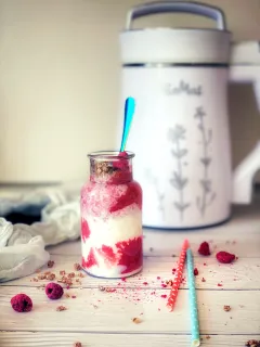 Smoothie z lyofilizovaných malín