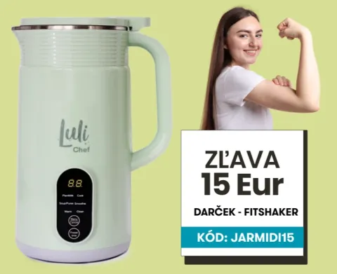 JARNÁ ZĽAVA 15 Eur na Luli Chef Midi mentolový + Fitshaker zdarma