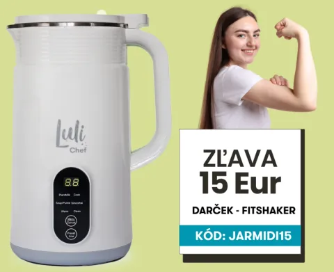 JARNÁ ZĽAVA 15 Eur na Luli Chef Midi biely + Fitshaker zdarma