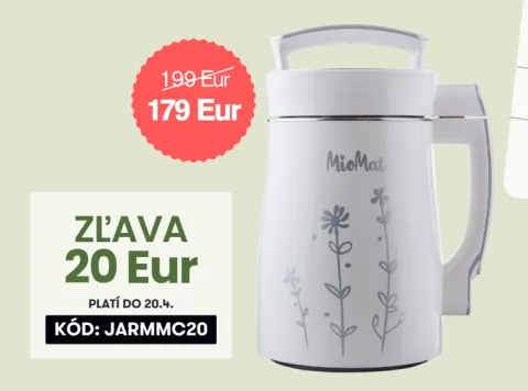 ZĽAVA 20 Eur na MioMat Classic. Darčeky: Fitshaker a plátený ruksak