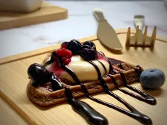 Čokoládové wafle s mascarpone krémom